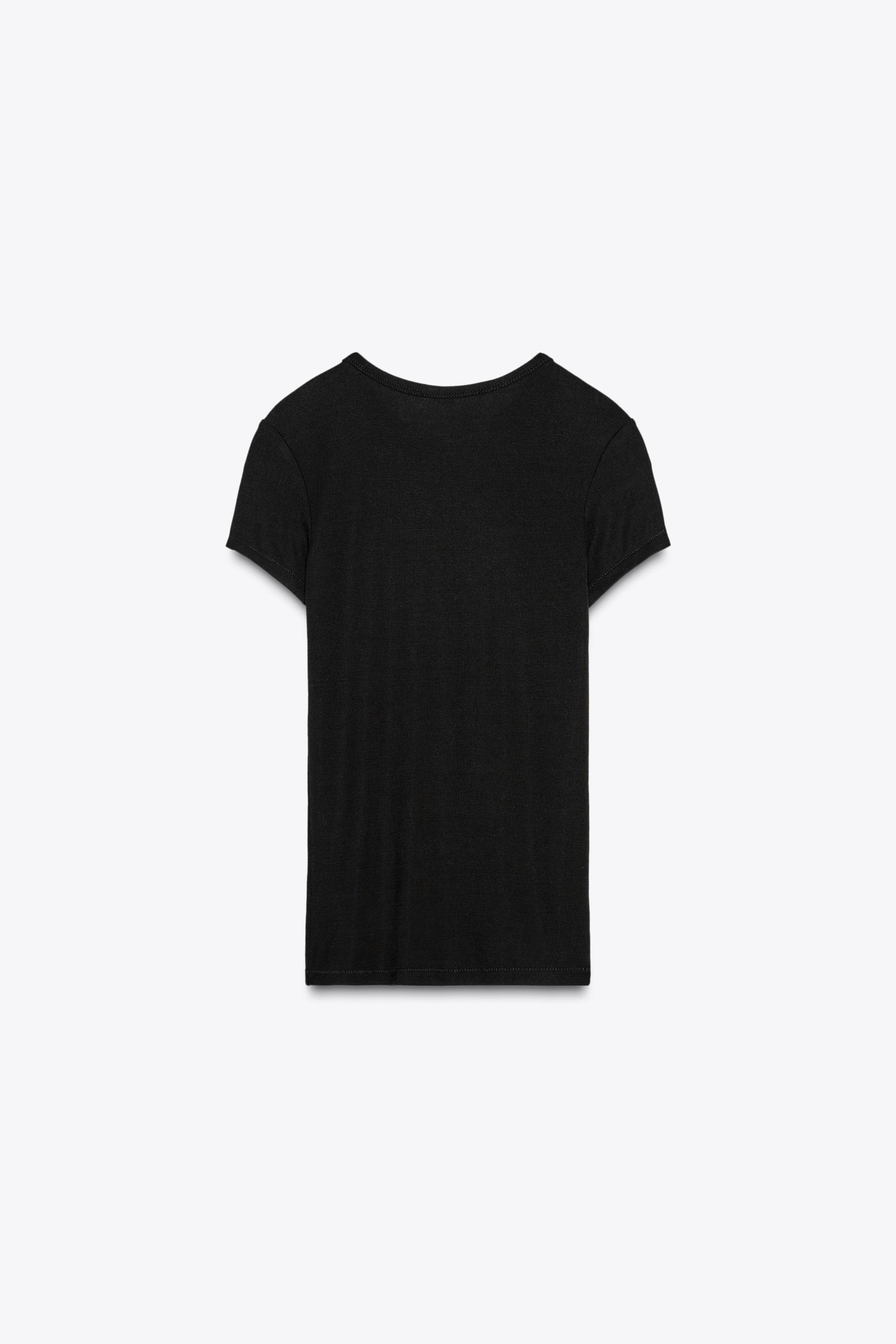 SHORT SLEEVE VISCOSE T-SHIRT